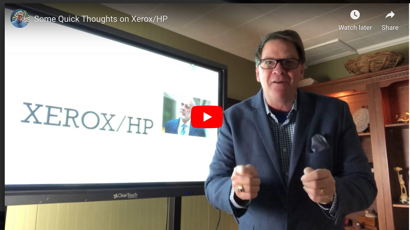 Some Quick Thoughts on Xerox/HP