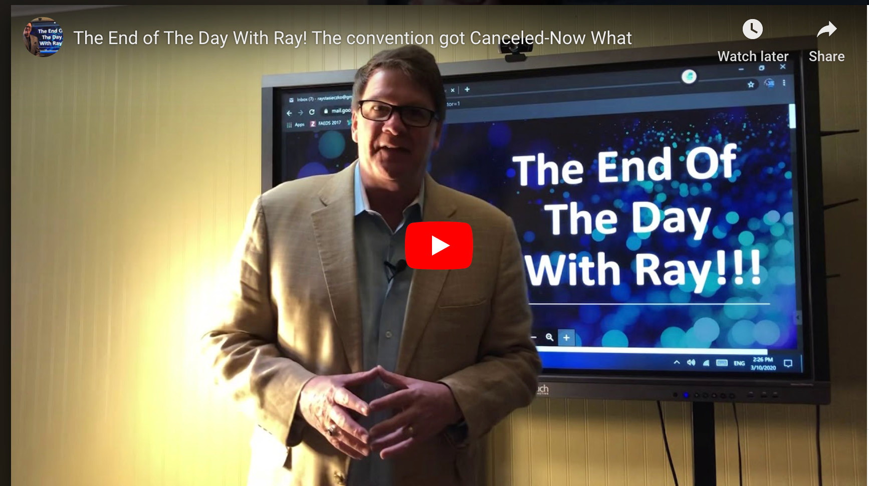 The End of The Day With Ray! The convention got Canceled-Now What