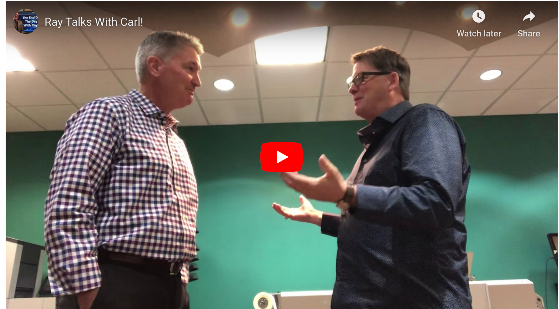 Ray Talks With Carl!