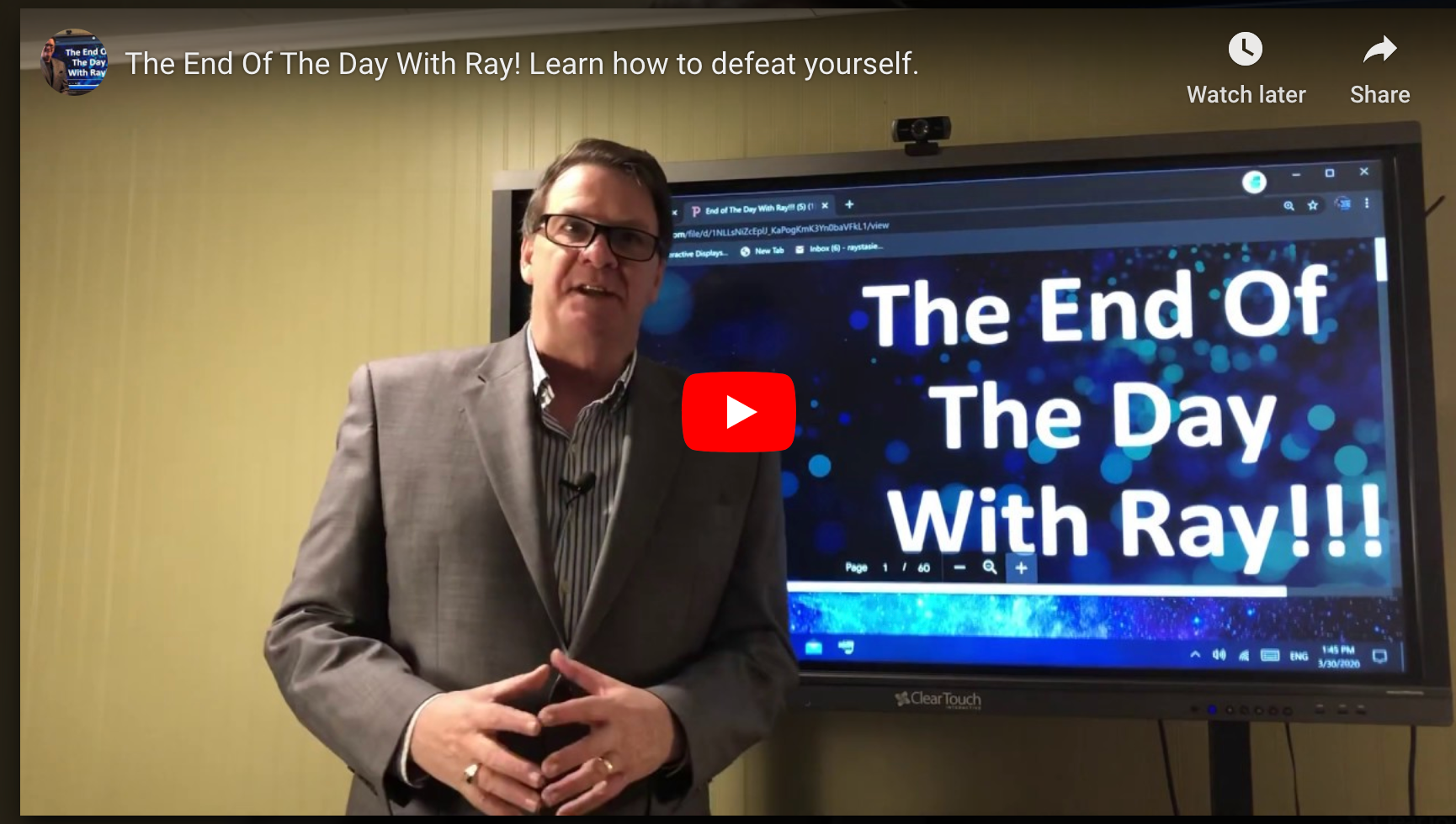 The End Of The Day With Ray! Learn how to defeat yourself.