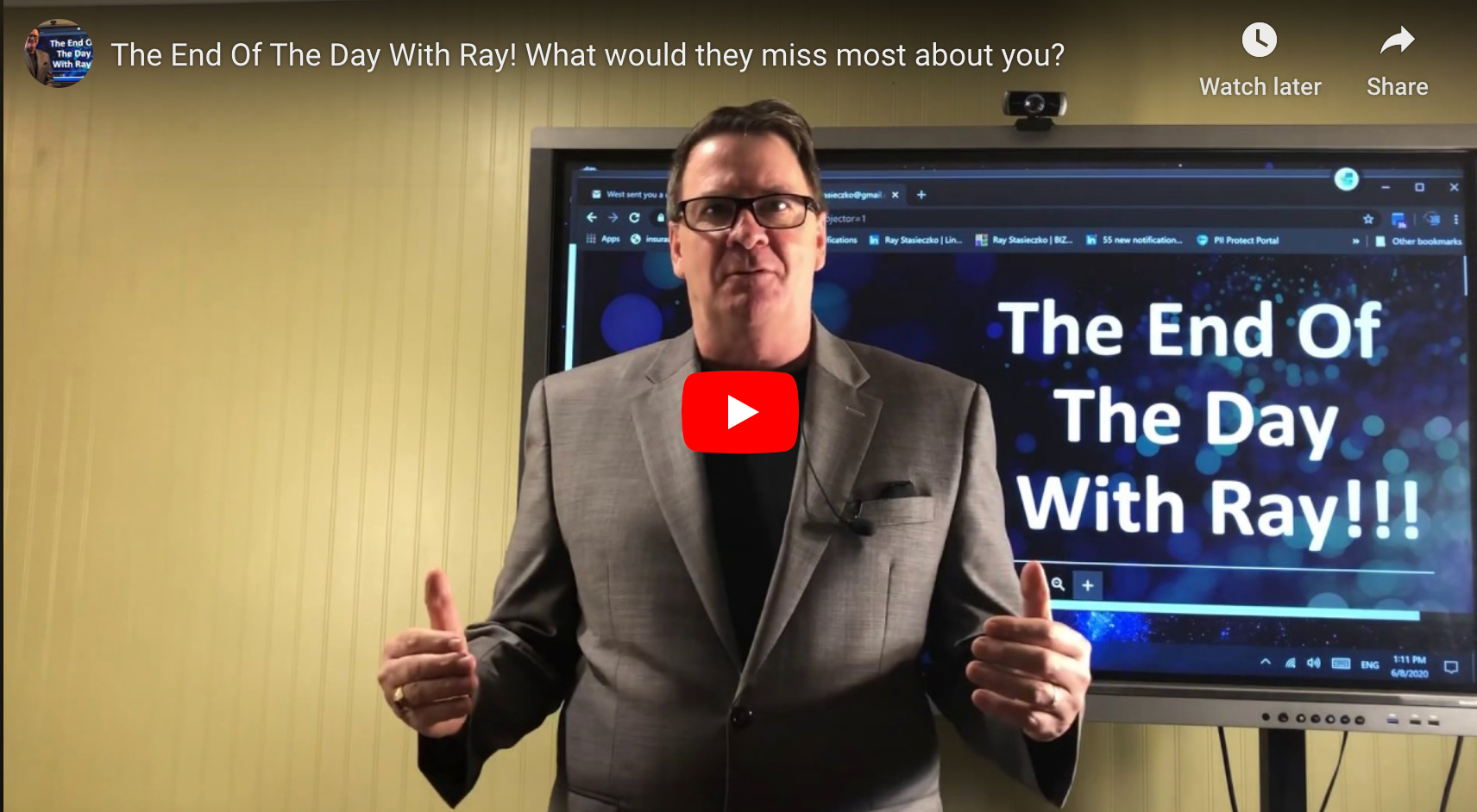 The End Of The Day With Ray! What would they miss most about you?