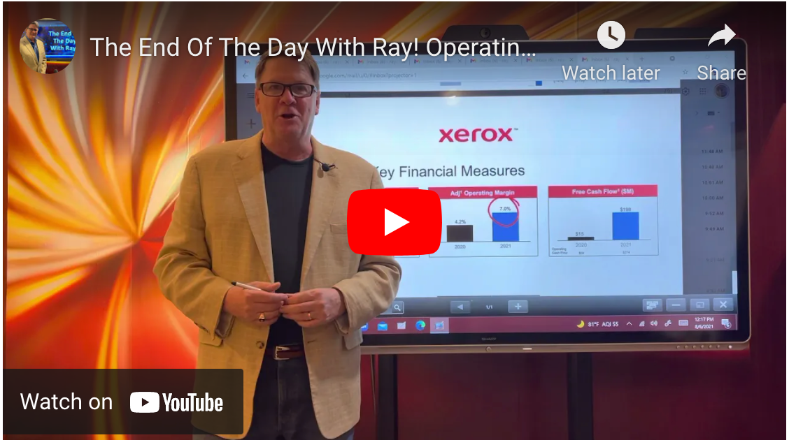 The End Of The Day With Ray! Operating Profit is critical in a disrupted Industry