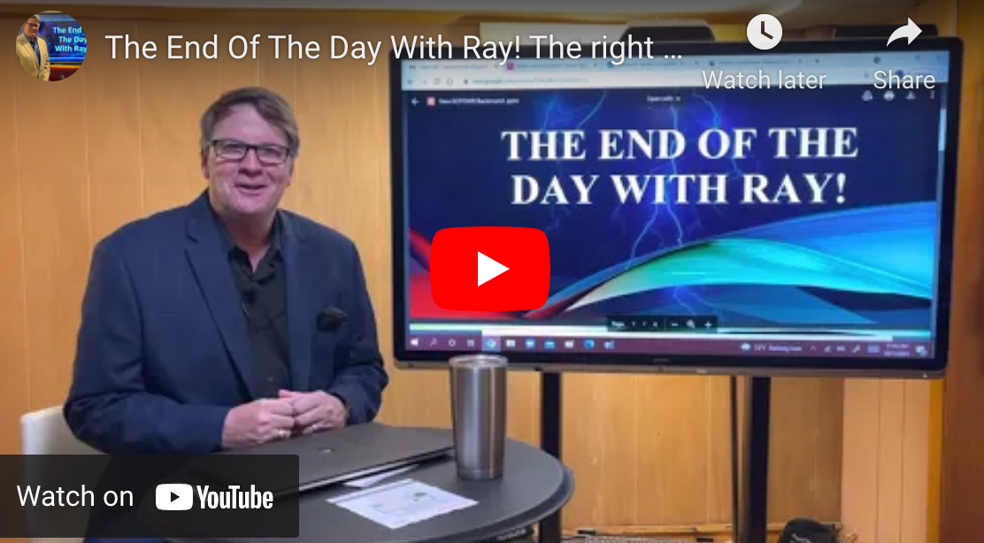 The End Of The Day With Ray! The right to repair act and augmented reality. Service providers Wow!!