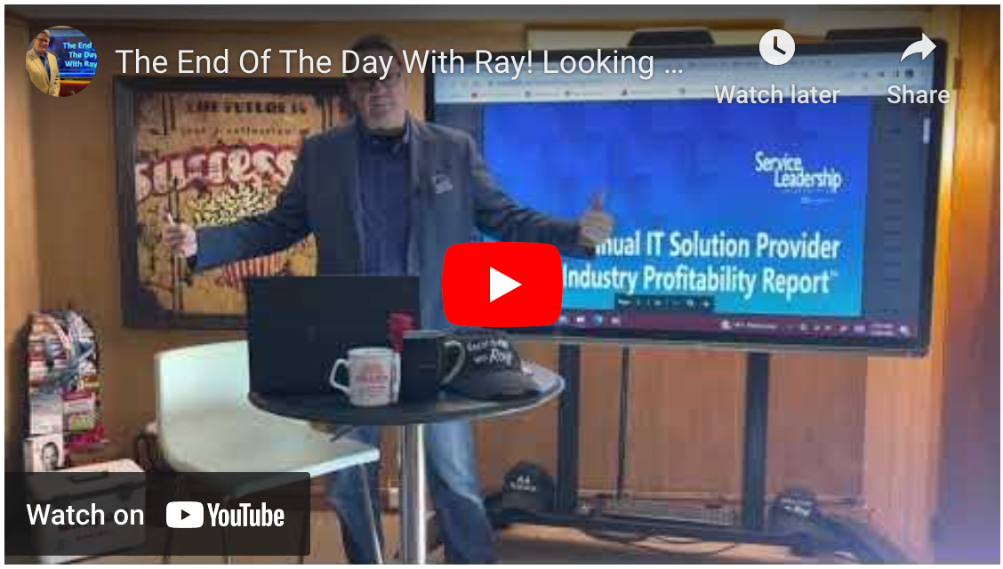 The End Of The Day With Ray! Looking at Data! Are dealers successfully transitioning to IT services
