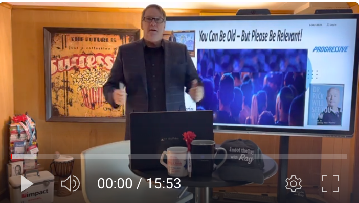The End Of The Day With Ray! Some Tips For The Industry’s Old-People!