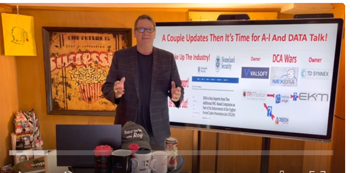 The End Of The Day With Ray! Update on DHS Banning Ninestar, Lexmark owners! Then A-I and DATA
