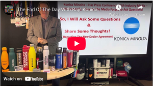 The End Of The Day With Ray! Konica Minolta New Dealer Agreement - My Questions + Thinking!