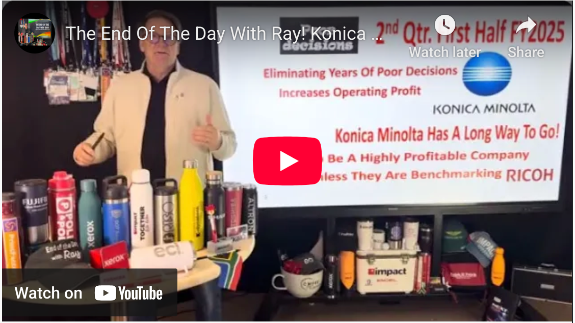 The End Of The Day With Ray! Konica Minolta 1st Half FY 25 - Showing Profit! Can They Keep It Up?