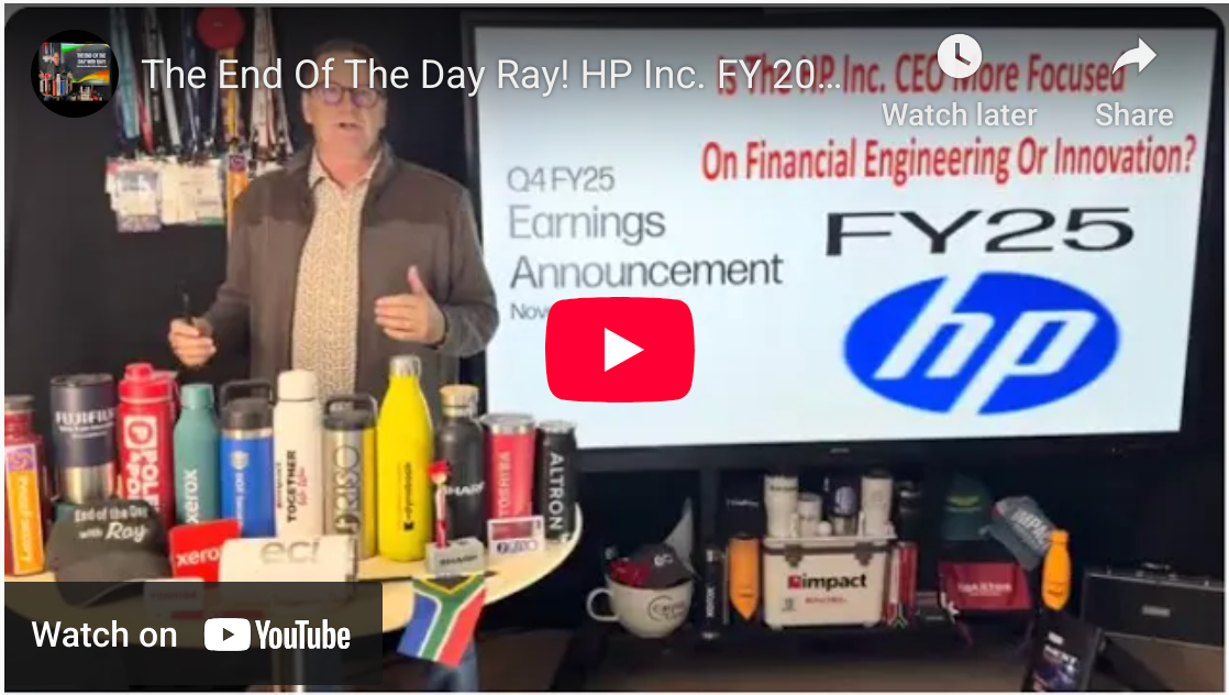 The End Of The Day Ray! HP Inc. FY 2025! Is The HP Inc. CEO Out Of Touch With The Value Of HP Inc.?
