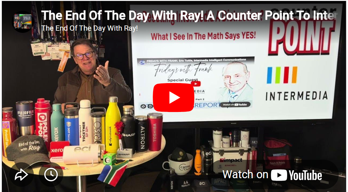 The End Of The Day With Ray! A Counter Point To Interview Fridays With Frank Had With Intermedia!