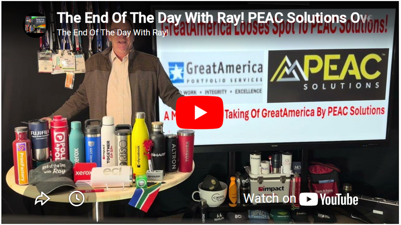 The End Of The Day With Ray! PEAC Solutions Overtakes GreatAmerica Financial Services! WOW!