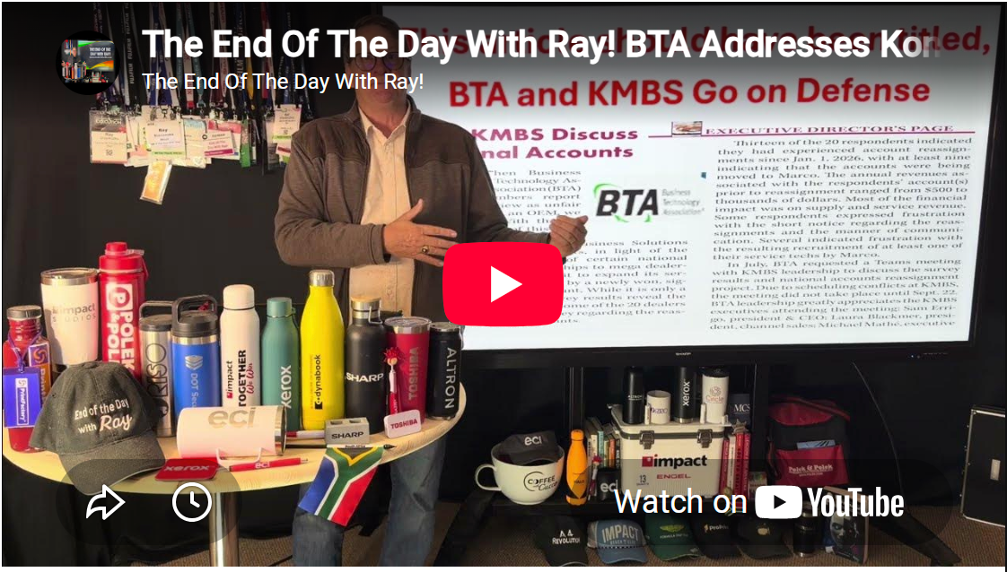 The End Of The Day With Ray! BTA Addresses Konica Minolta National Contract Issue! I ? The Response